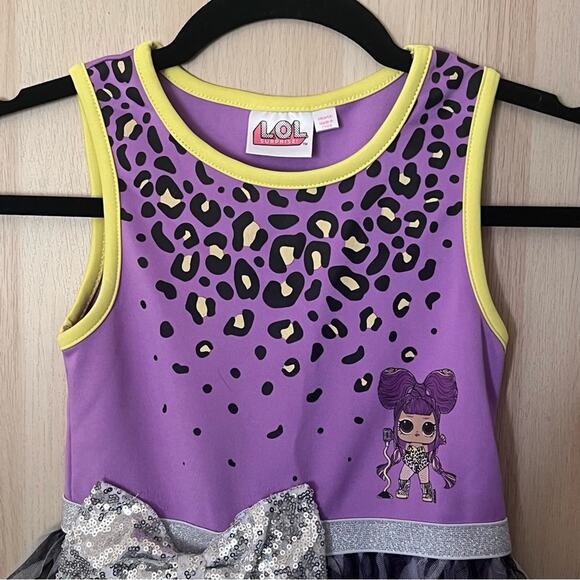 L.O.L. Surprise! Purple Tulle Animal Print Character Dress - Picture 2 of 2